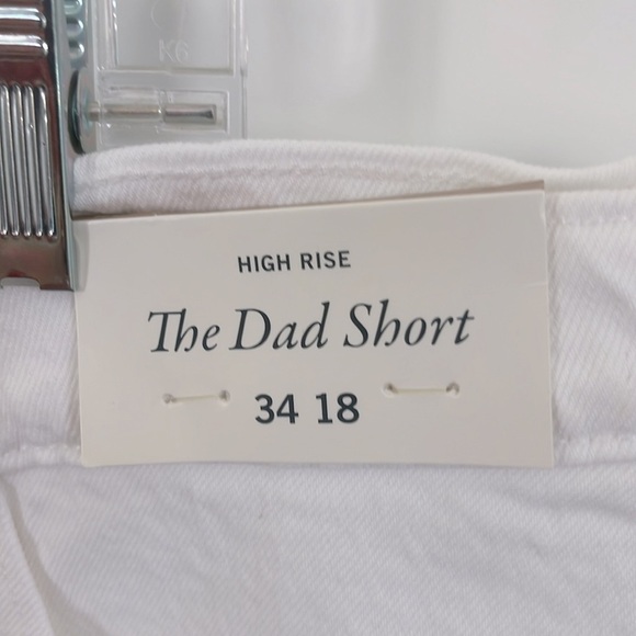 ABERCROMBIE and FITCH Jeans $70 Women The Dad Short Frayed Hem Plus Size 18 NWT - Picture 8 of 8